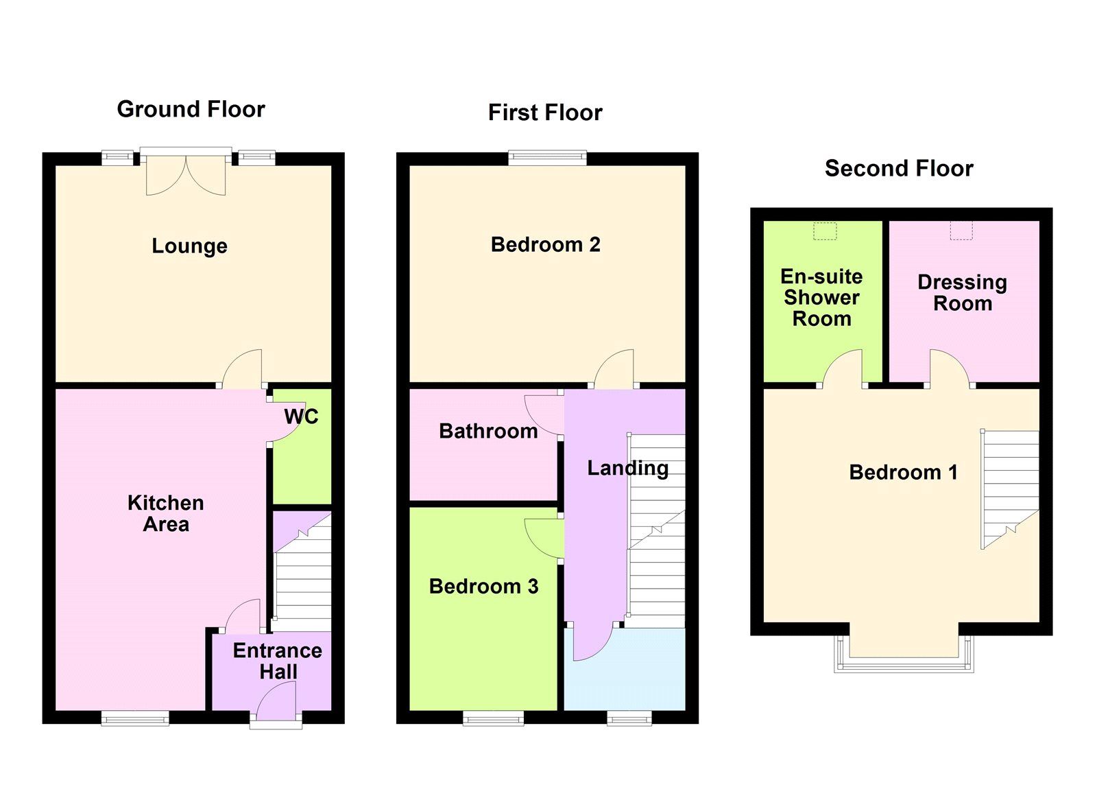 Floorplan of 3 bedroom Mid Terrace House for sale, Fulwood Gardens, Fulwood Drive, Doncaster, DN4