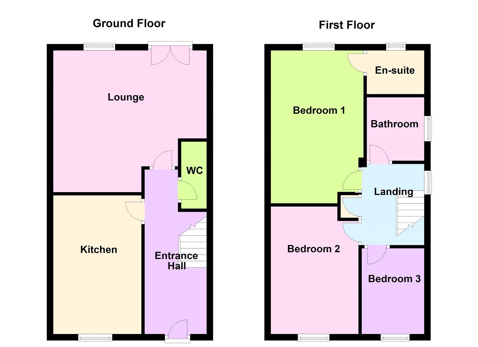 Floorplan of 3 bedroom Semi Detached House for sale, Fulwood Drive, Balby, South Yorkshire, DN4