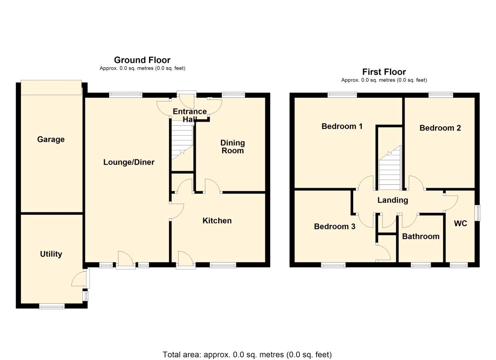 Floorplan of 3 bedroom Detached House for sale, Goodison Boulevard, Doncaster, South Yorkshire, DN4