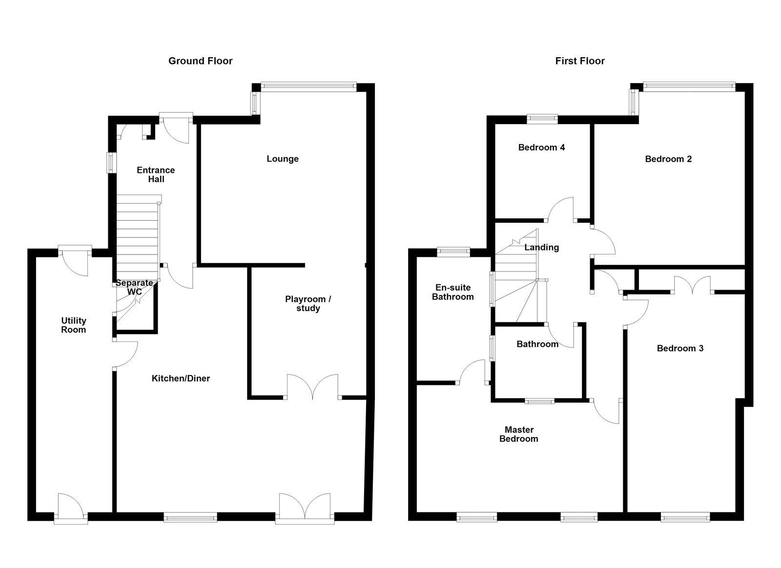 Floorplan of 4 bedroom Semi Detached House for sale, Wicklow Road, Doncaster, South Yorkshire, DN2