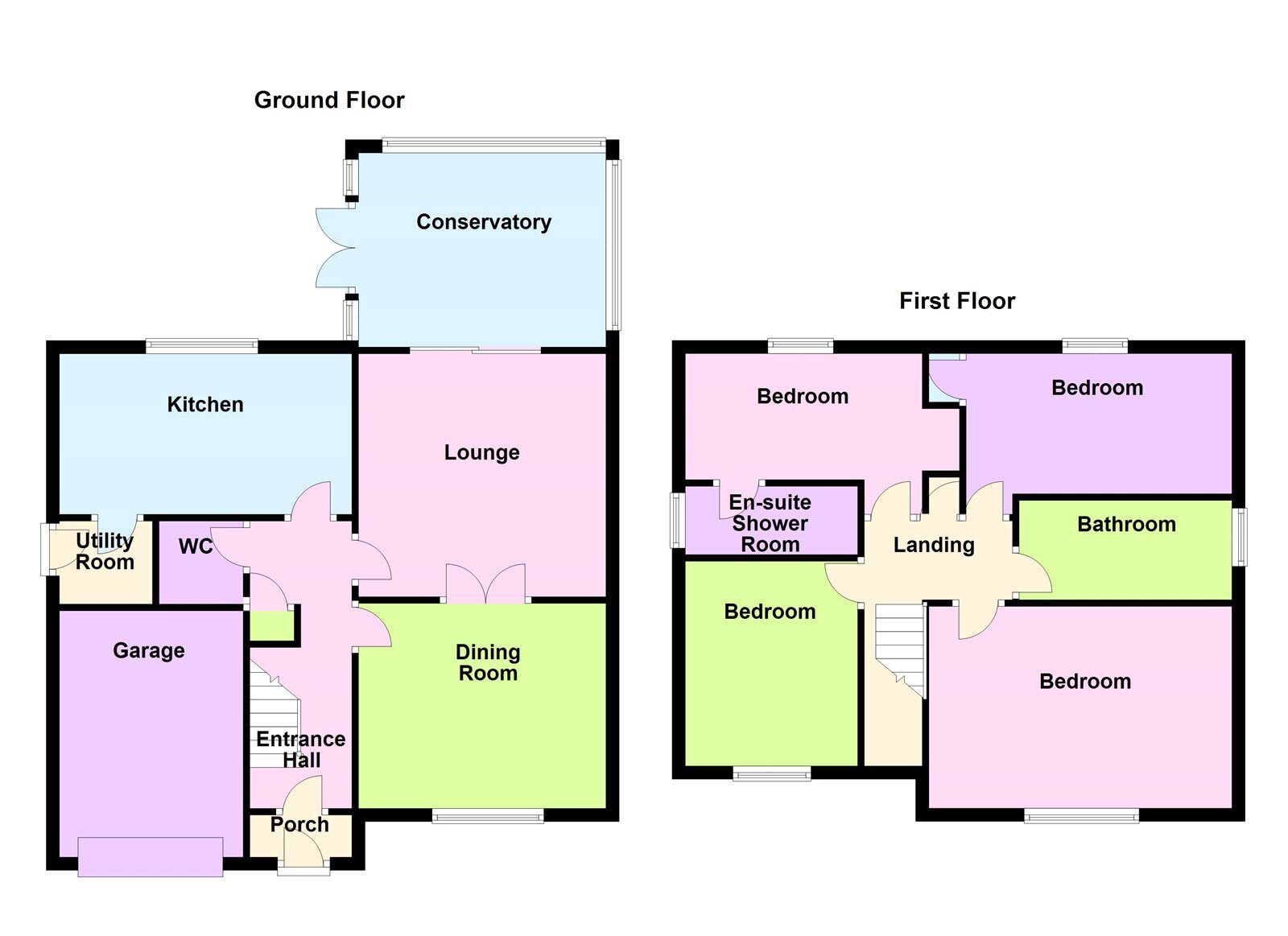 Floorplan of 4 bedroom Detached House for sale, Poppyfields Way, Branton, South Yorkshire, DN3