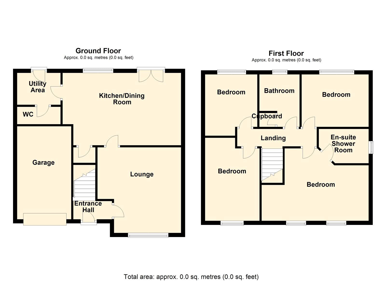 Floorplan of 4 bedroom Detached House for sale, Odessa Drive, Doncaster, South Yorkshire, DN5