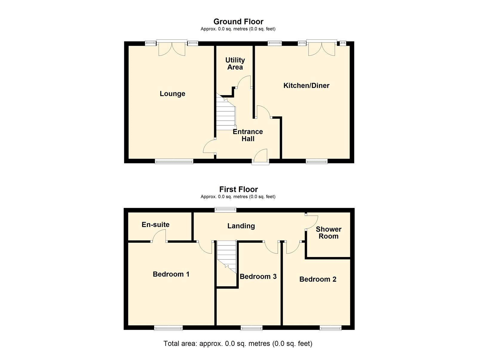 Floorplan of 3 bedroom Mid Terrace House for sale, Stubbs Walden, Doncaster, North Yorkshire, DN6