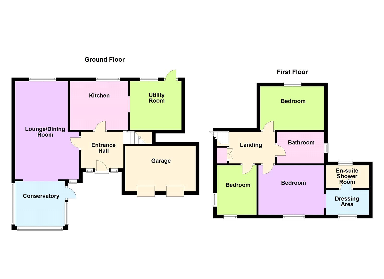 Floorplan of 3 bedroom Detached House for sale, March Gate, Conisbrough, South Yorkshire, DN12