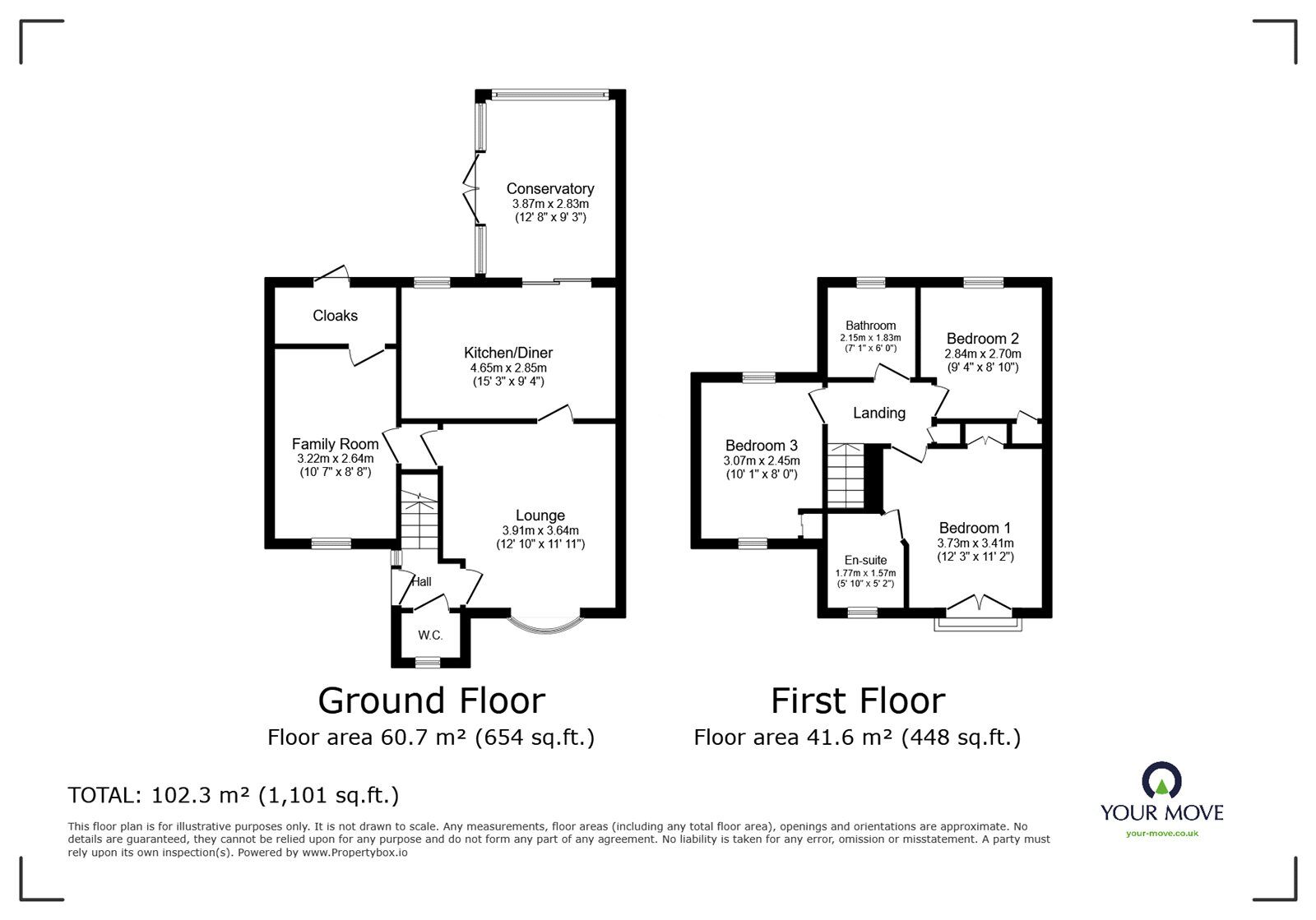 Floorplan of 3 bedroom Detached House for sale, Fothergill Drive, Edenthorpe, South Yorkshire, DN3