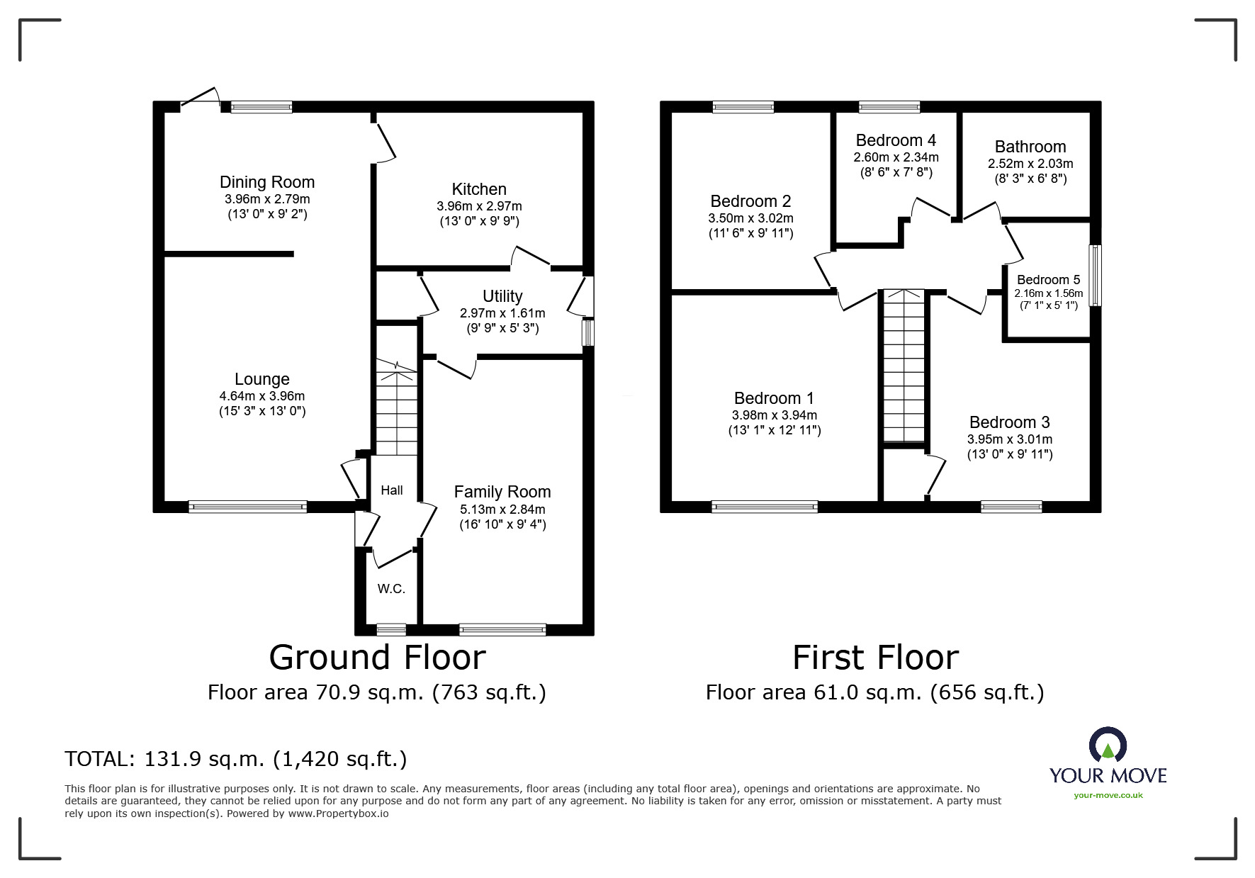 Floorplan of 4 bedroom Detached House for sale, Fieldside, Edenthorpe, Doncaster, DN3