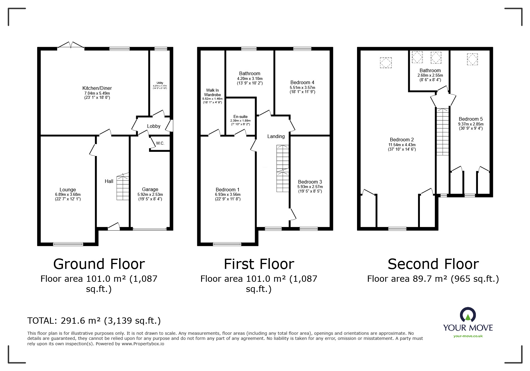 Floorplan of 5 bedroom Detached House for sale, Doncaster Road, Mexborough, South Yorkshire, S64