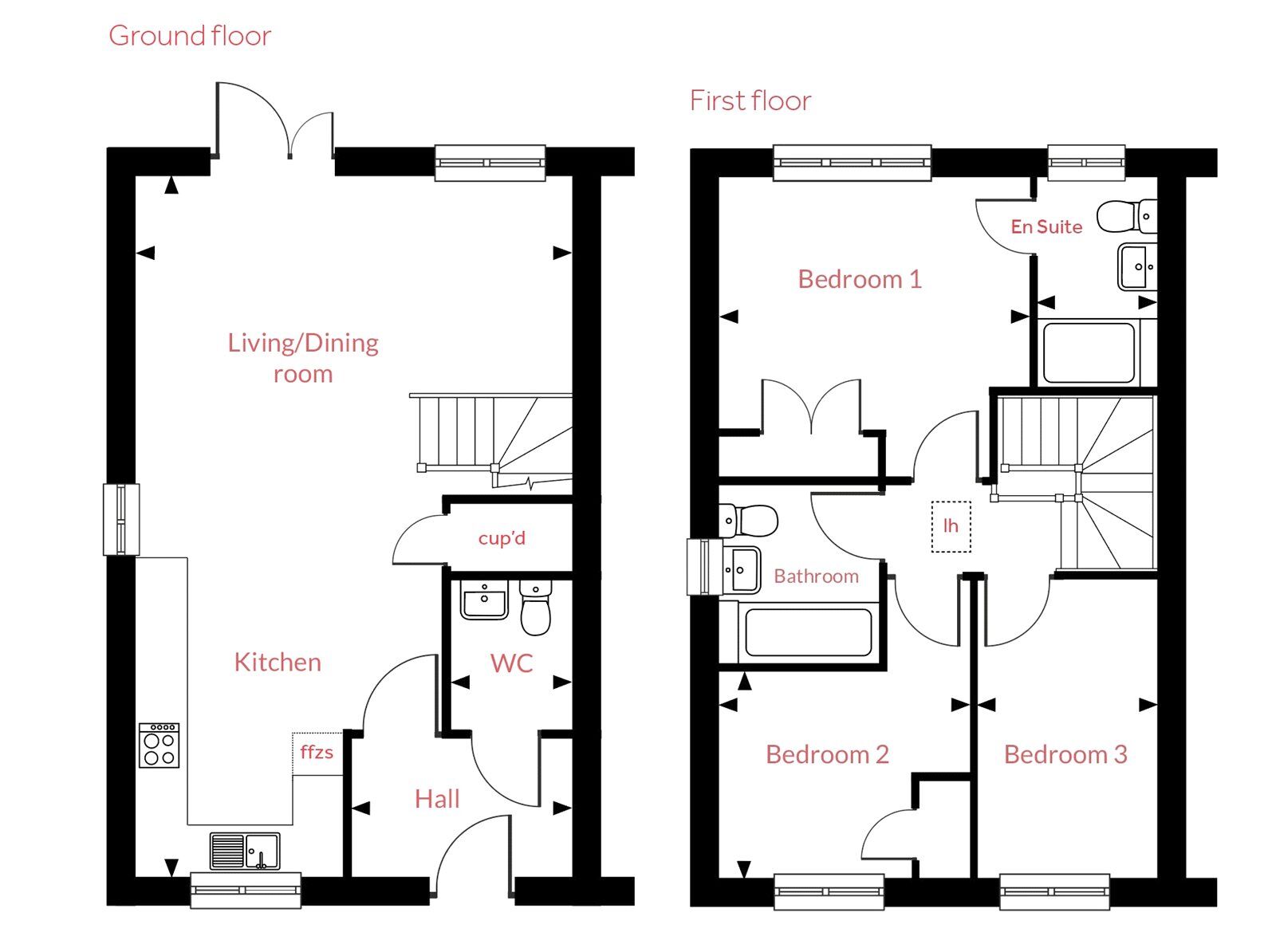 Floorplan of 3 bedroom Semi Detached House for sale, Waterlily Drive, Scawthorpe, Doncaster, DN5