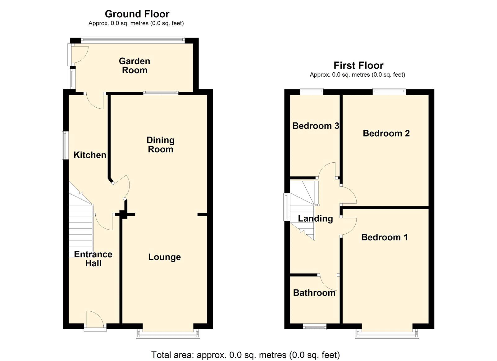 Floorplan of 3 bedroom Semi Detached House for sale, Fairfield Road, Doncaster, South Yorkshire, DN5