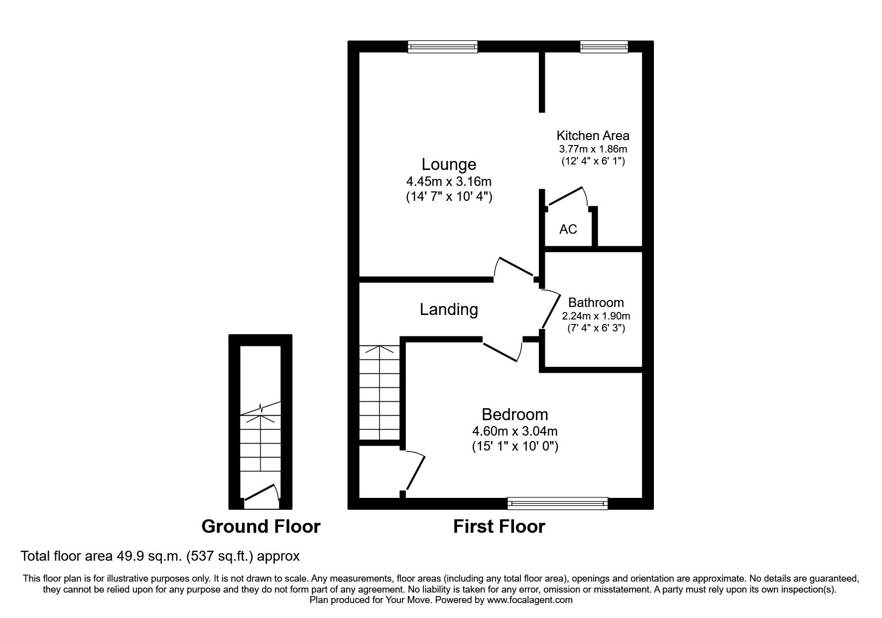 Floorplan of 1 bedroom  Flat to rent, Strathern Drive, Coseley, West Midlands, WV14