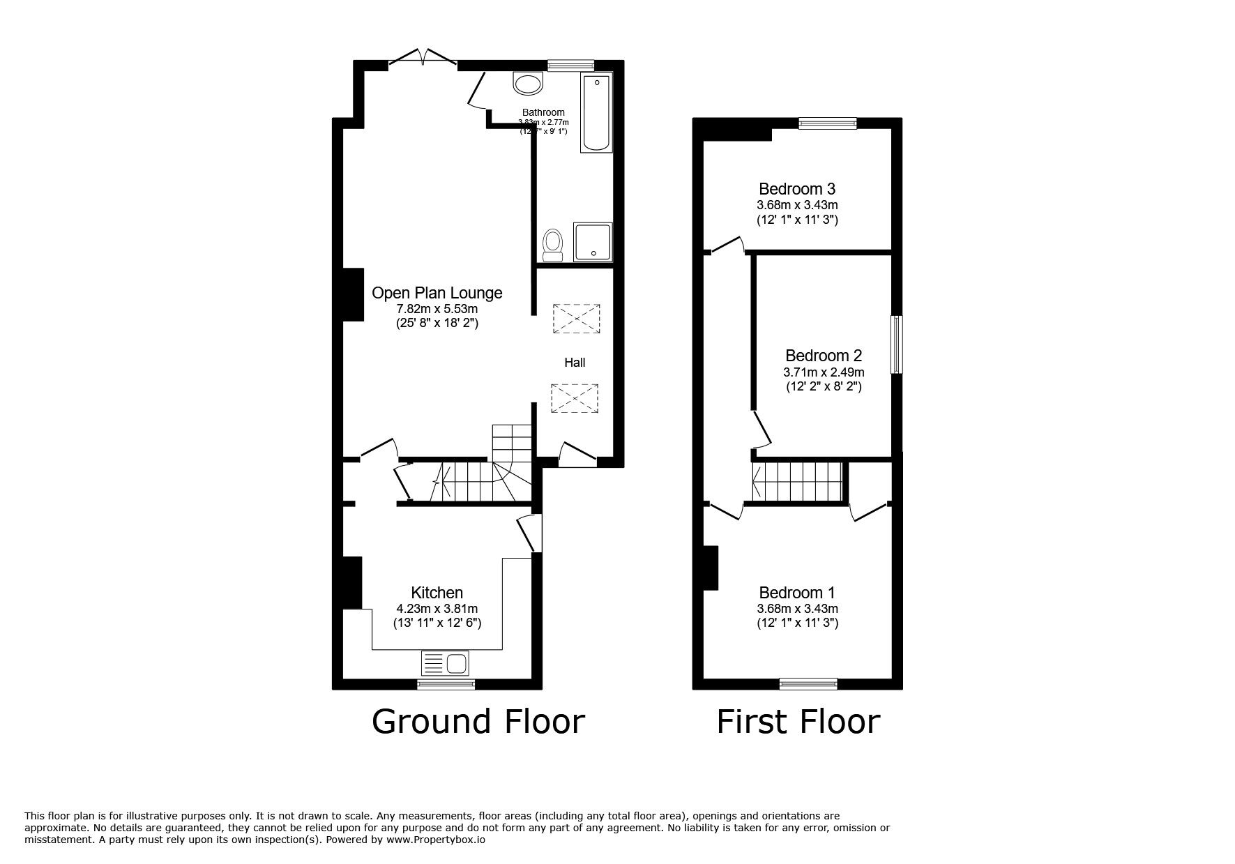 Floorplan of 3 bedroom Semi Detached House for sale, Gospel End Road, Sedgley, West Midlands, DY3