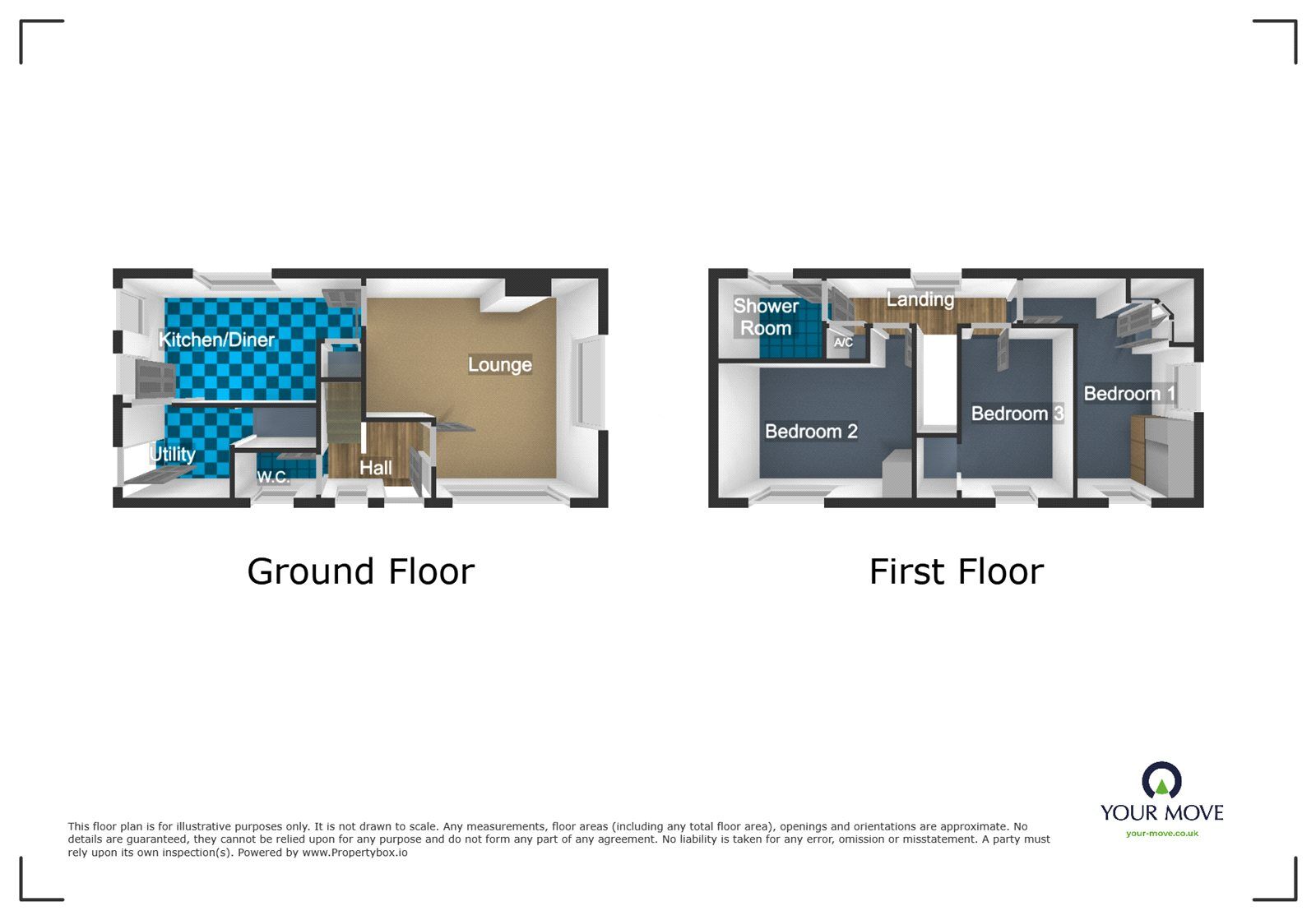 Floorplan of 3 bedroom Semi Detached House for sale, Copse Road, Dudley, West Midlands, DY2