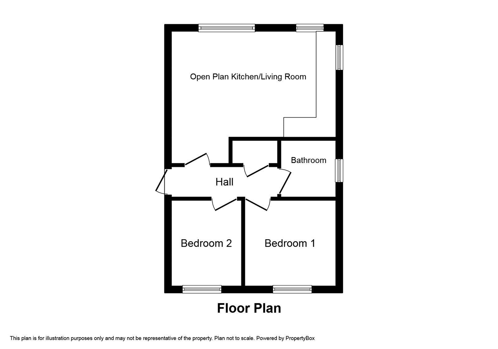 Floorplan of 2 bedroom  Flat to rent, Dixons Green Road, Dudley, West Midlands, DY2