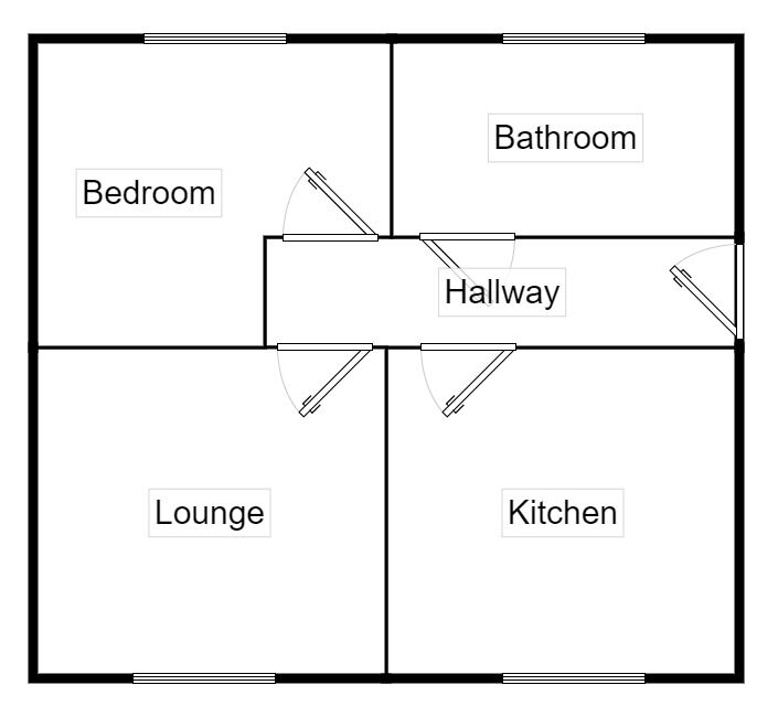 Floorplan of 1 bedroom  Flat for sale, Abberley Street, Dudley, West Midlands, DY2