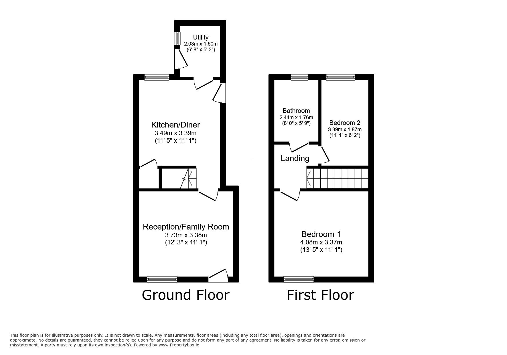 Floorplan of 2 bedroom Mid Terrace House for sale, Station Road, Brierley Hill, West Midlands, DY5