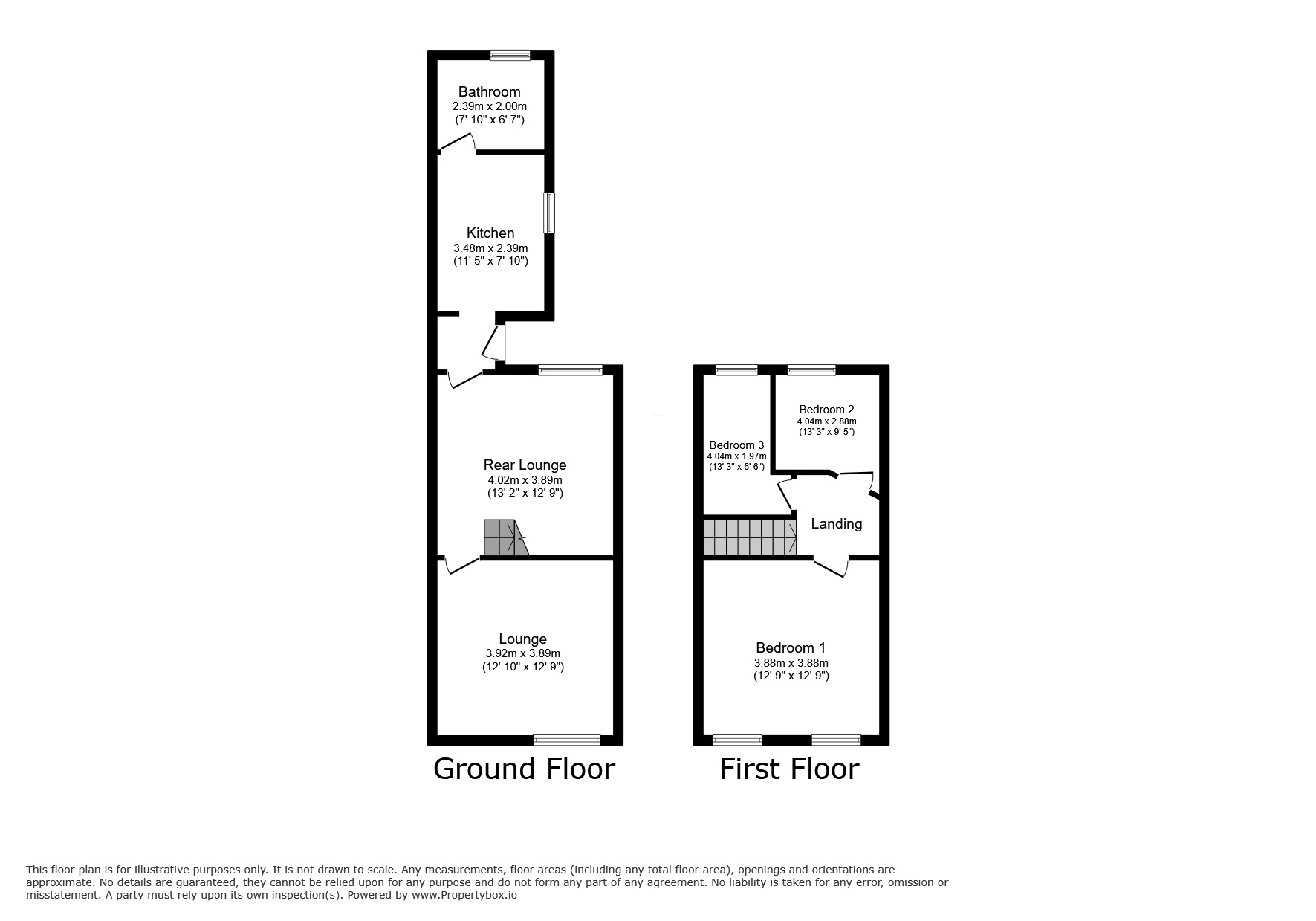 Floorplan of 3 bedroom Mid Terrace House for sale, Stourbridge Road, Dudley, West Midlands, DY1