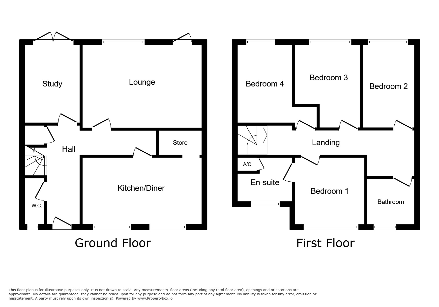 Floorplan of 4 bedroom Semi Detached House for sale, Oakley Avenue, Tipton, West Midlands, DY4