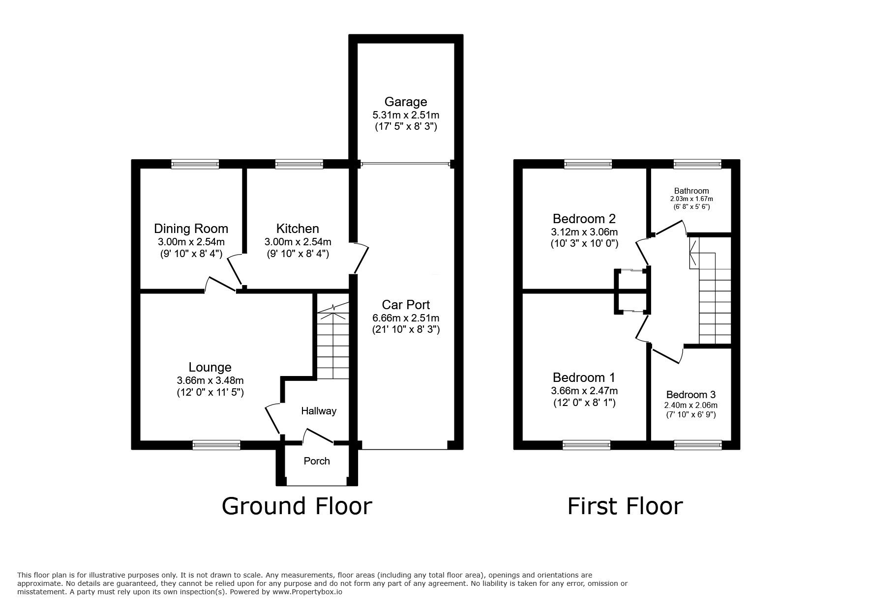 Floorplan of 3 bedroom Semi Detached House for sale, Darbys Hill Road, Tividale, West Midlands, B69