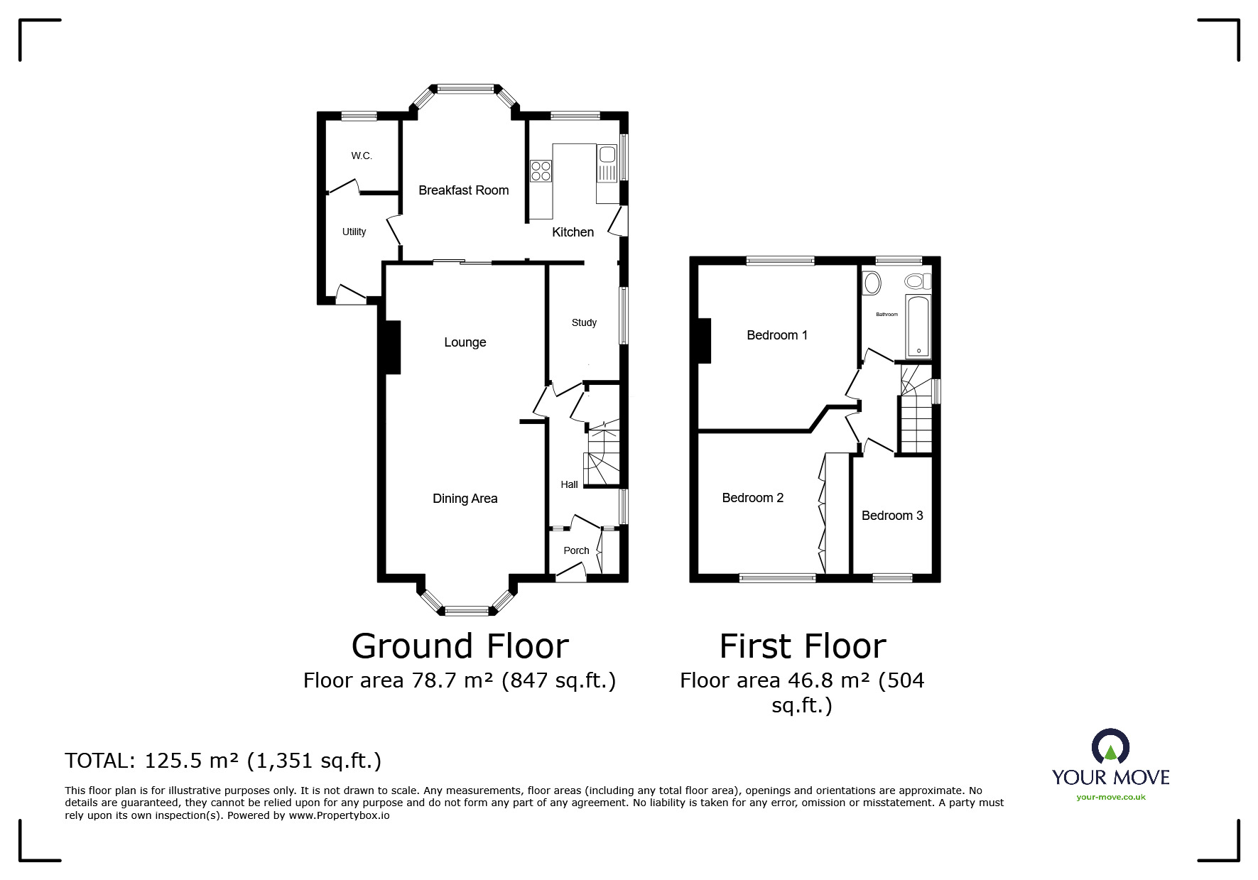 Floorplan of 3 bedroom Detached House for sale, St. James's Road, Dudley, West Midlands, DY1