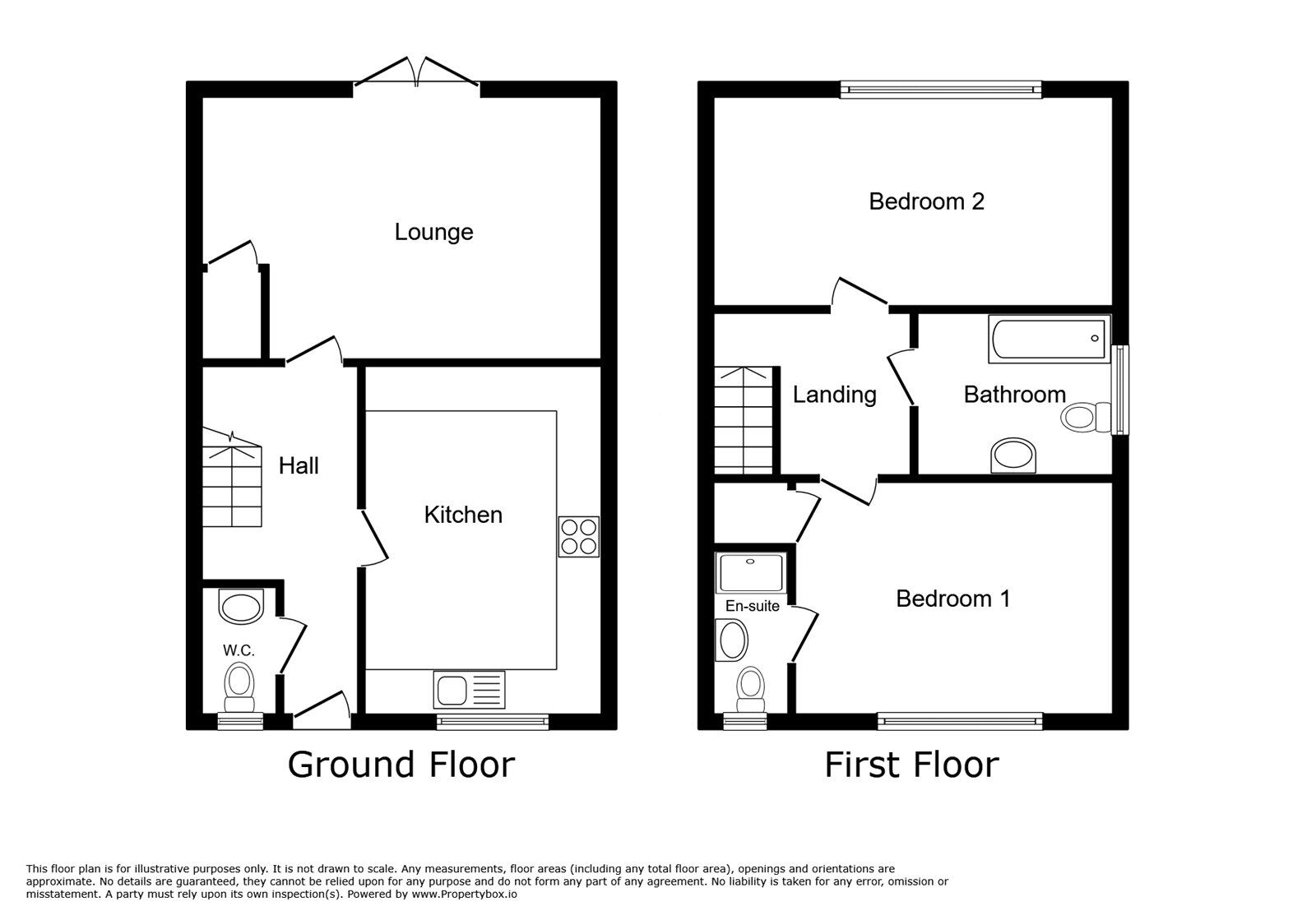 Floorplan of 2 bedroom Semi Detached House to rent, Thomas Cox Wharf, Tipton, West Midlands, DY4