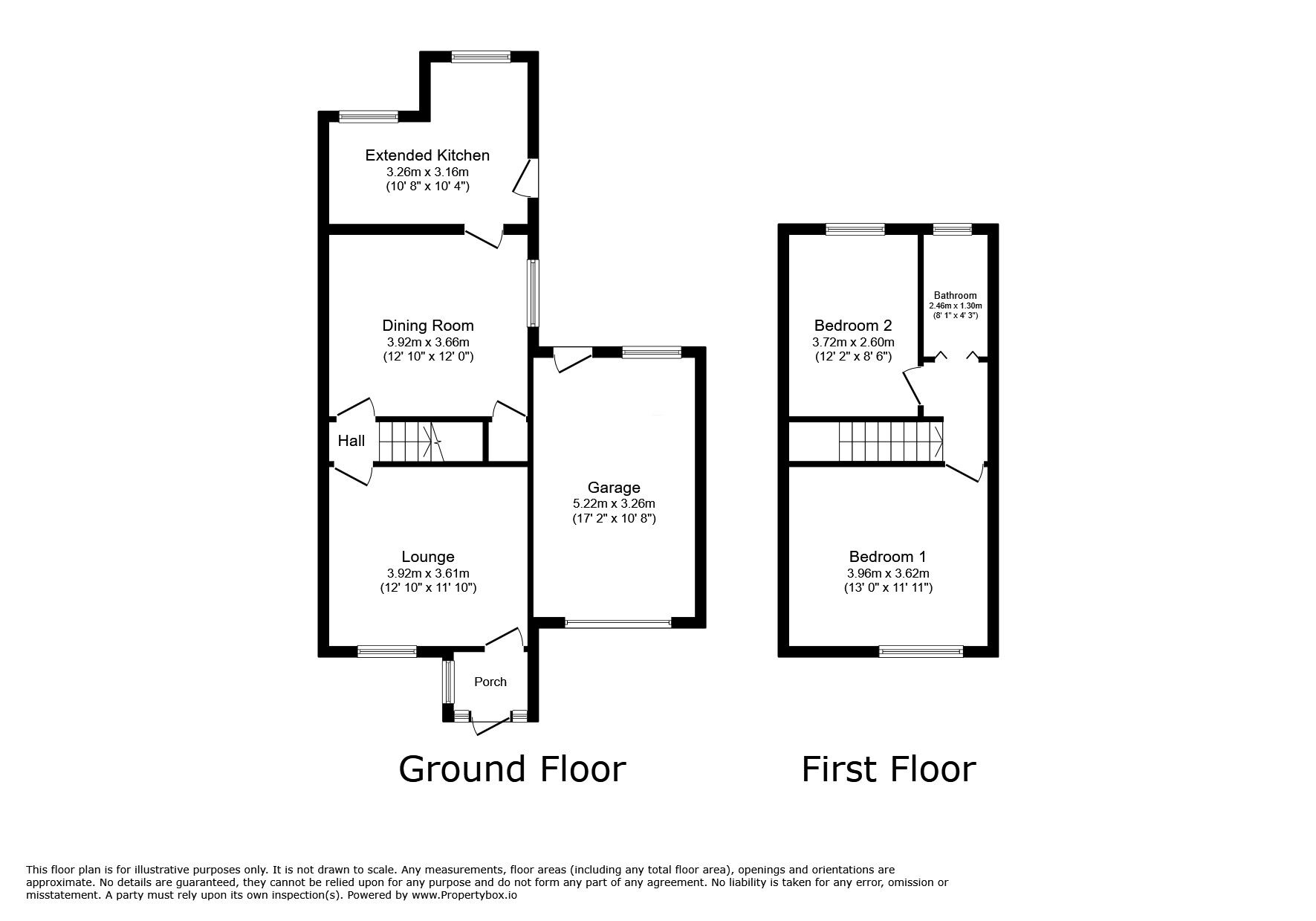 Floorplan of 2 bedroom Semi Detached House for sale, St. Peters Road, Dudley, DY2