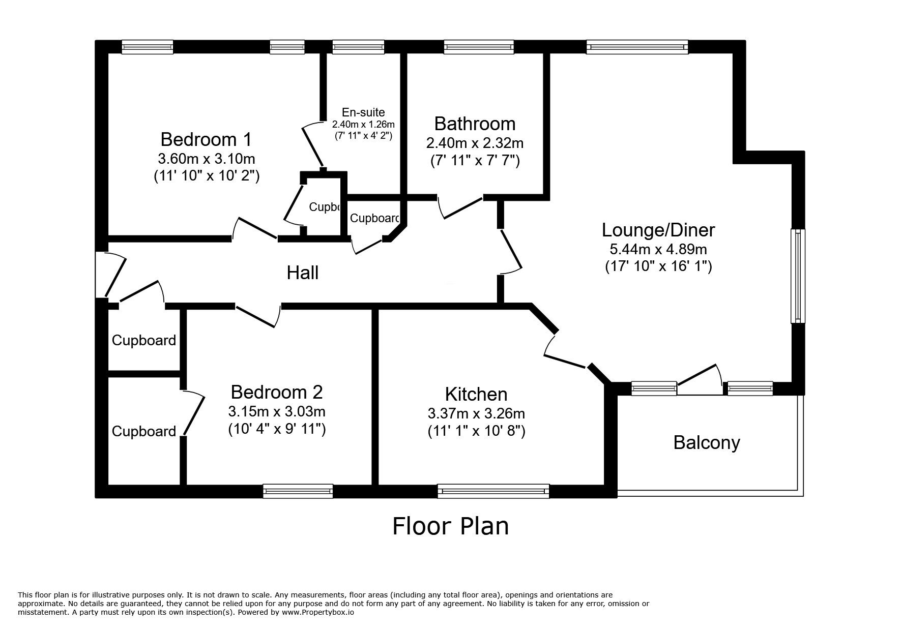 Floorplan of 2 bedroom  Flat for sale, Garrick Close, Dudley, West Midlands, DY1