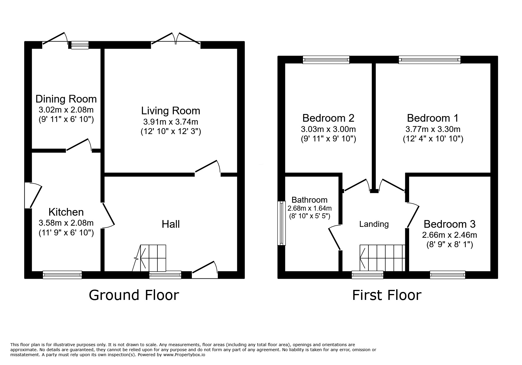 Floorplan of 3 bedroom Semi Detached House for sale, Tower Road, Tividale, Oldbury, B69