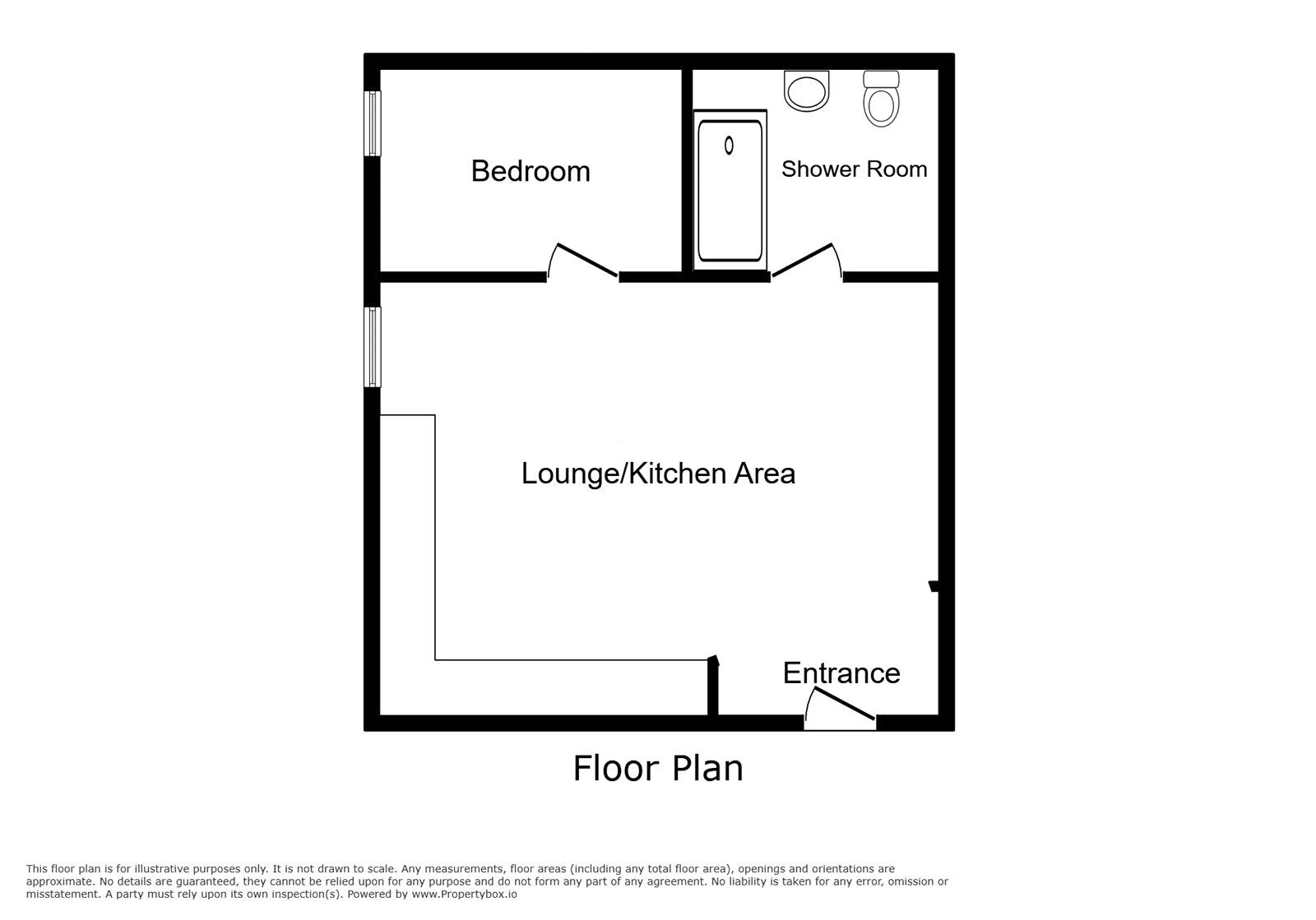 Floorplan of  Flat for sale, Lower Mill Street, Kidderminster, Worcestershire, DY11