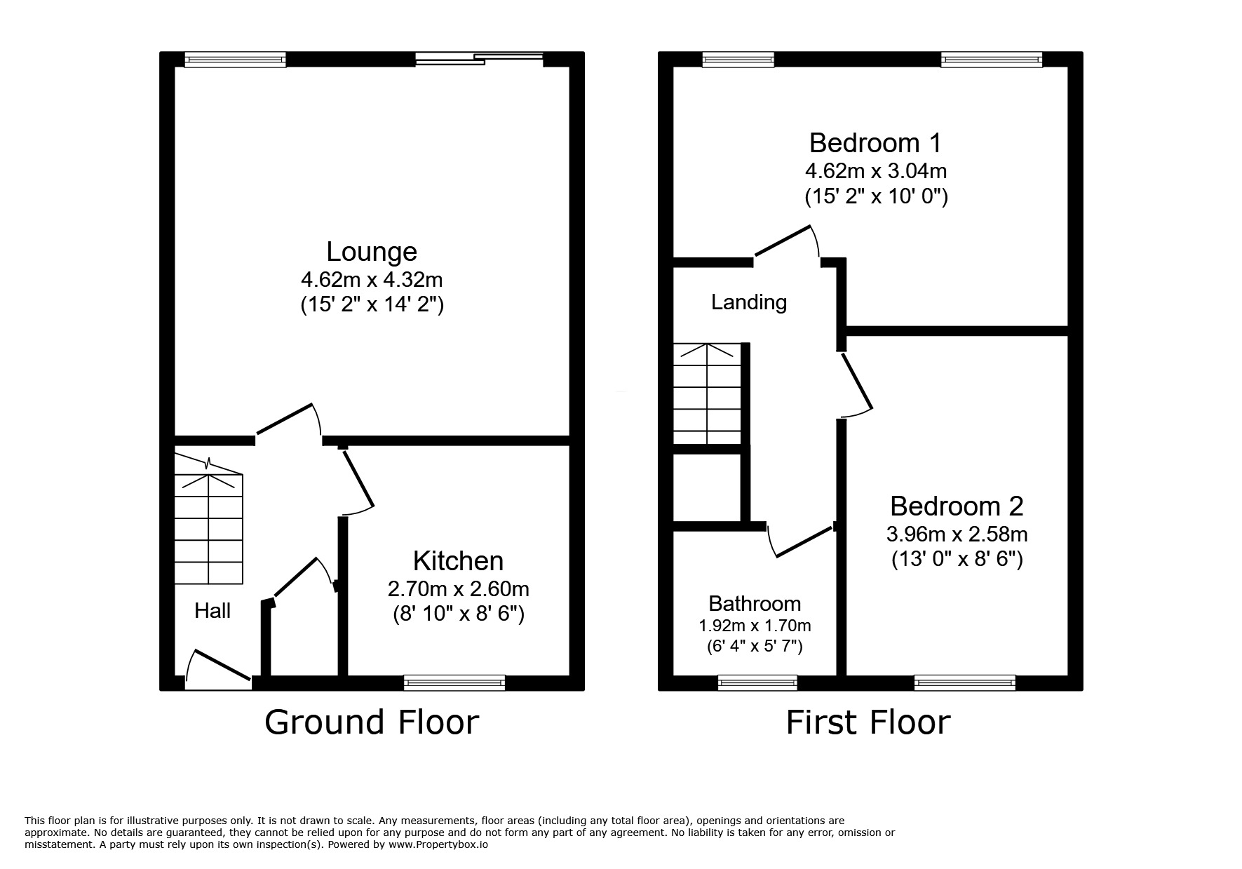 Floorplan of 2 bedroom Mid Terrace House for sale, Tividale Street, Tipton, West Midlands, DY4