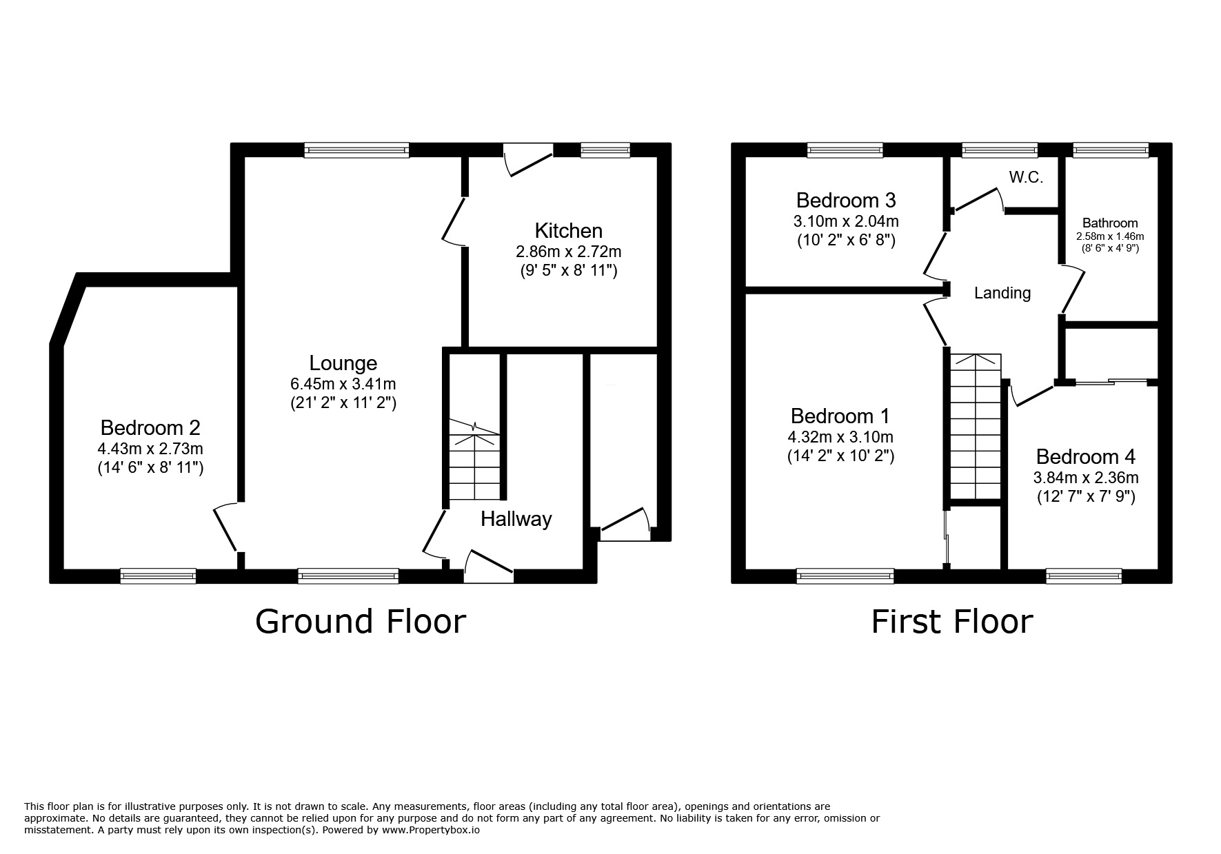 Floorplan of 4 bedroom End Terrace House for sale, Holly Bush Grove, Quinton, West Midlands, B32