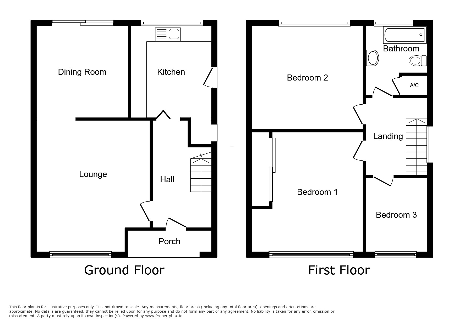 Floorplan of 3 bedroom Semi Detached House for sale, Dibdale Road, Dudley, West Midlands, DY1