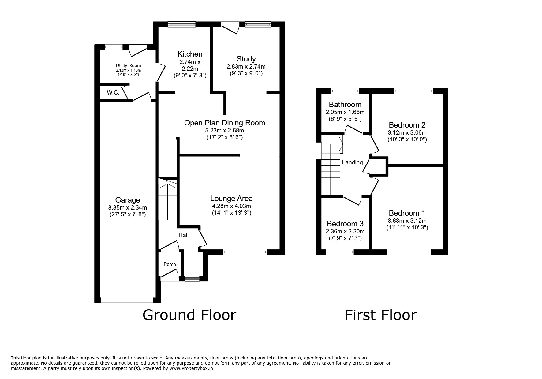 Floorplan of 3 bedroom Detached House for sale, Muirfield Crescent, Tividale, West Midlands, B69