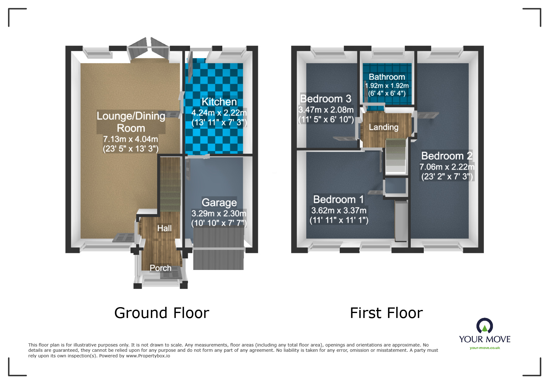 Floorplan of 3 bedroom Semi Detached House for sale, Goths Close, Rowley Regis, West Midlands, B65