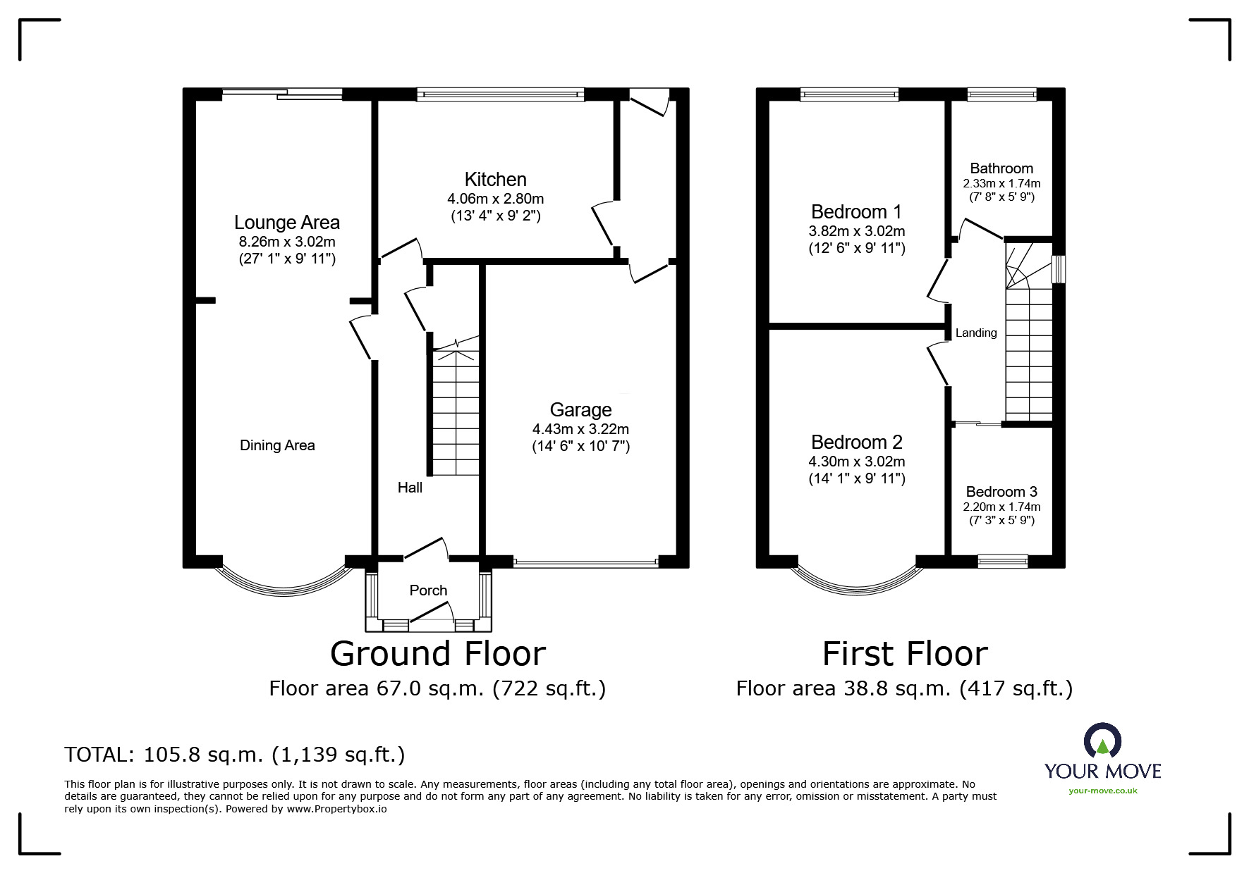 Floorplan of 3 bedroom Semi Detached House for sale, The Broadway, Dudley, West Midlands, DY1