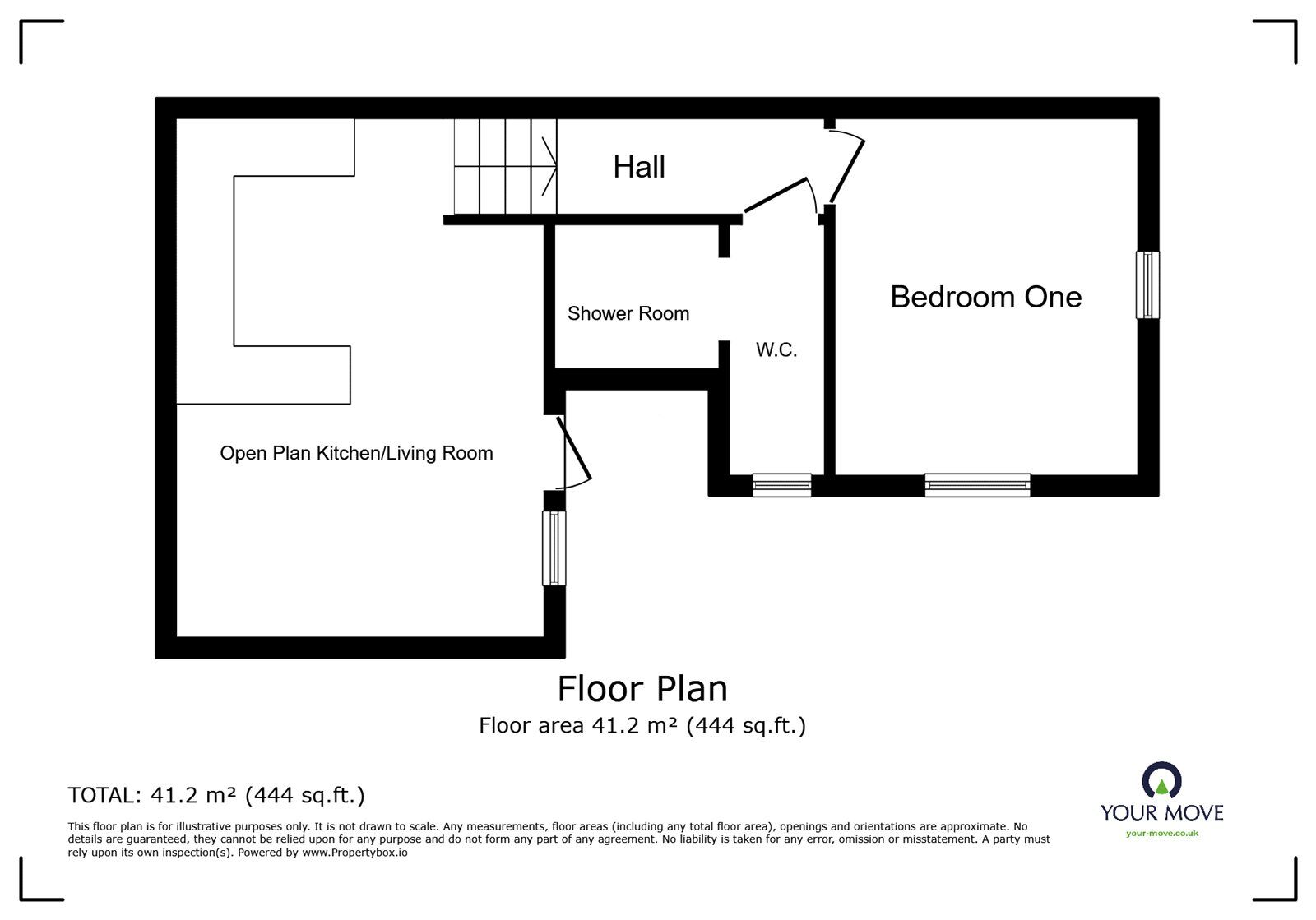 Floorplan of 1 bedroom  Flat to rent, Halesowen Road, Netherton, West Midlands, DY2