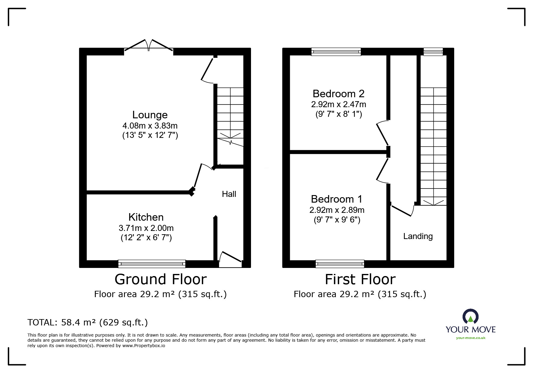 Floorplan of 2 bedroom End Terrace House for sale, Hollydale Road, Rowley Regis, West Midlands, B65