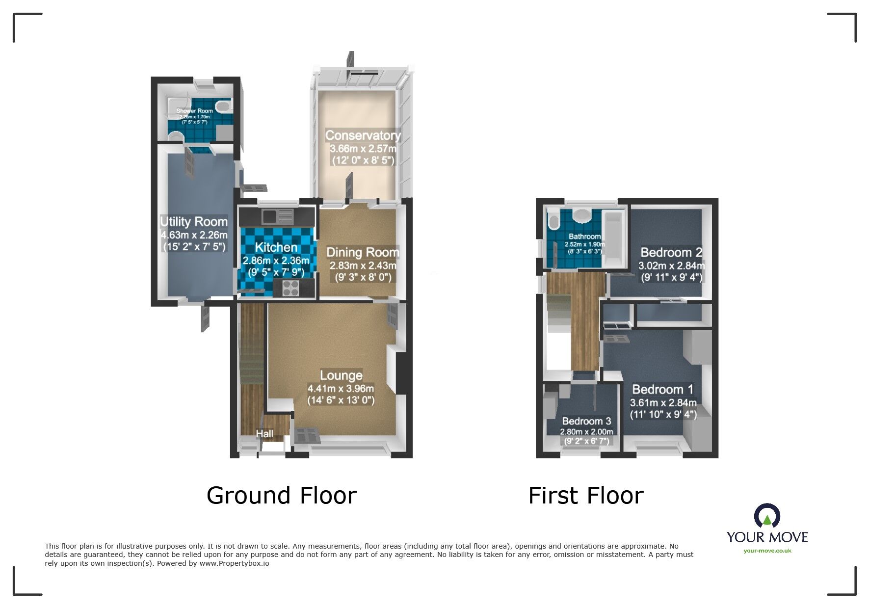 Floorplan of 3 bedroom Link Detached House for sale, Strawberry Close, Tividale, Sandwell,, B69