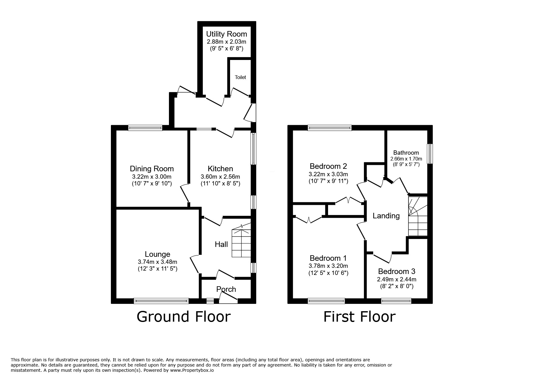 Floorplan of 3 bedroom Semi Detached House for sale, Ivy House Road, Oldbury, West Midlands, B69