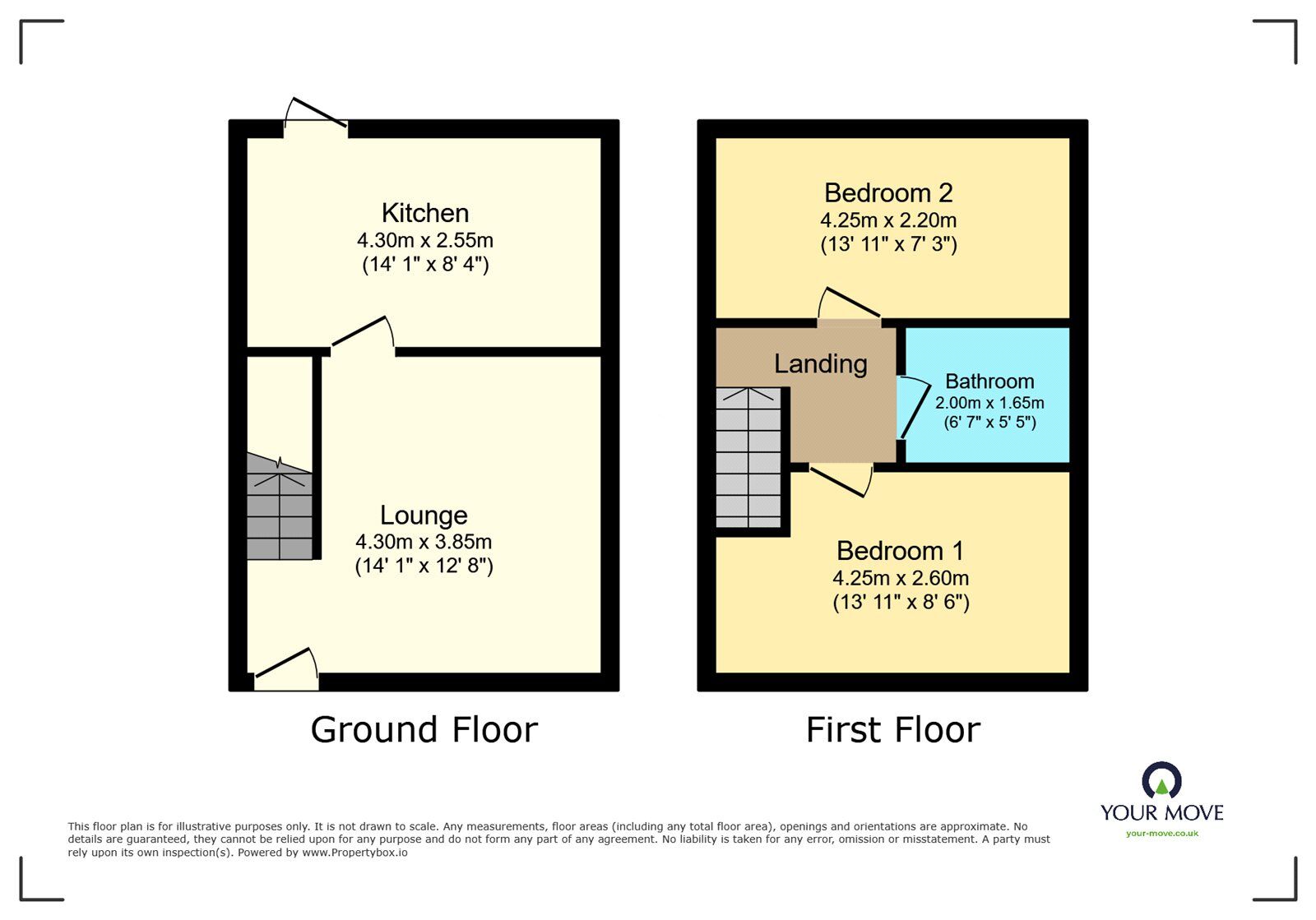 Floorplan of 2 bedroom  House to rent, Woolpack Close, Rowley Regis, West Midlands, B65