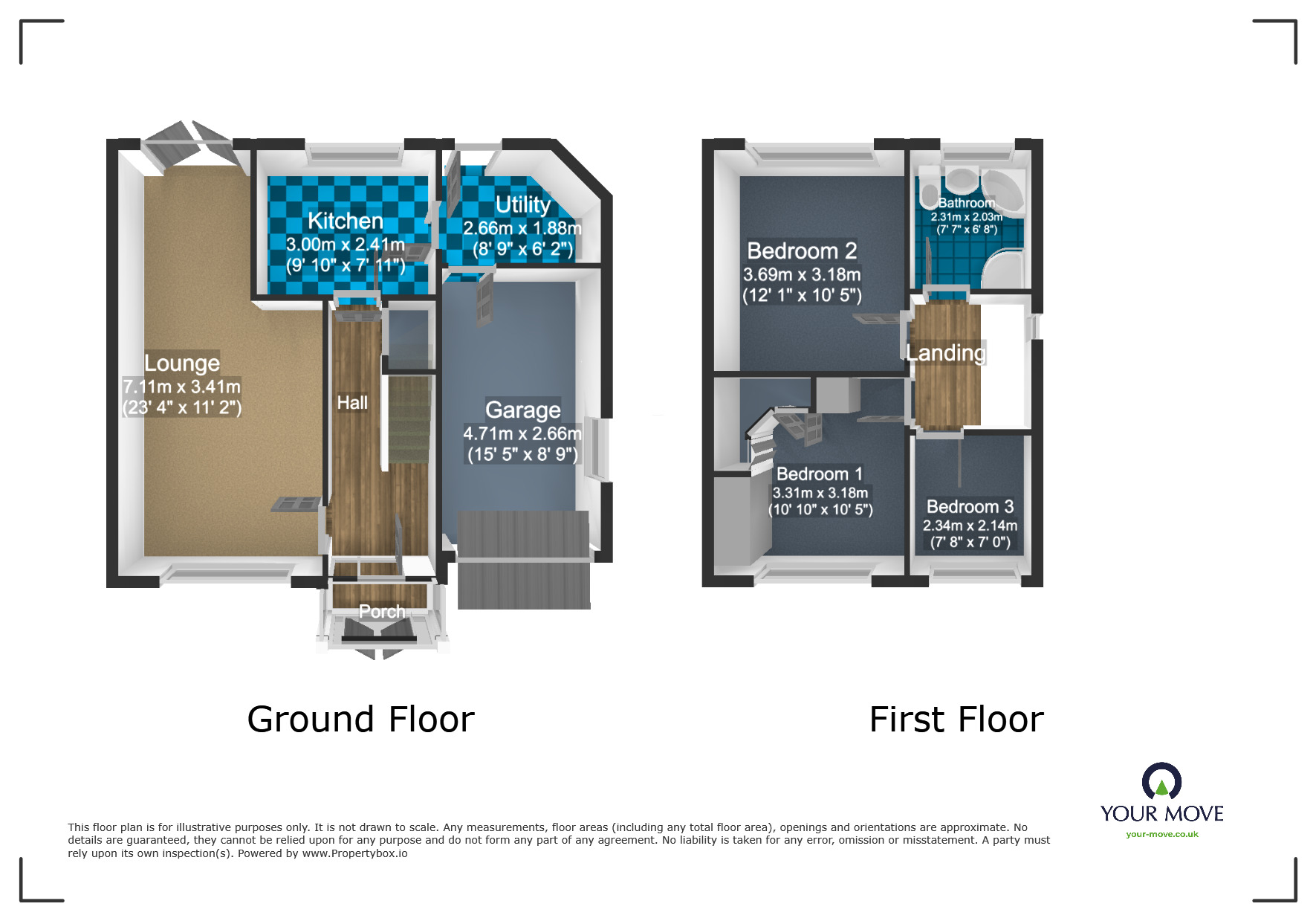 Floorplan of 3 bedroom Semi Detached House for sale, Walsall Road, West Bromwich, West Midlands, B71