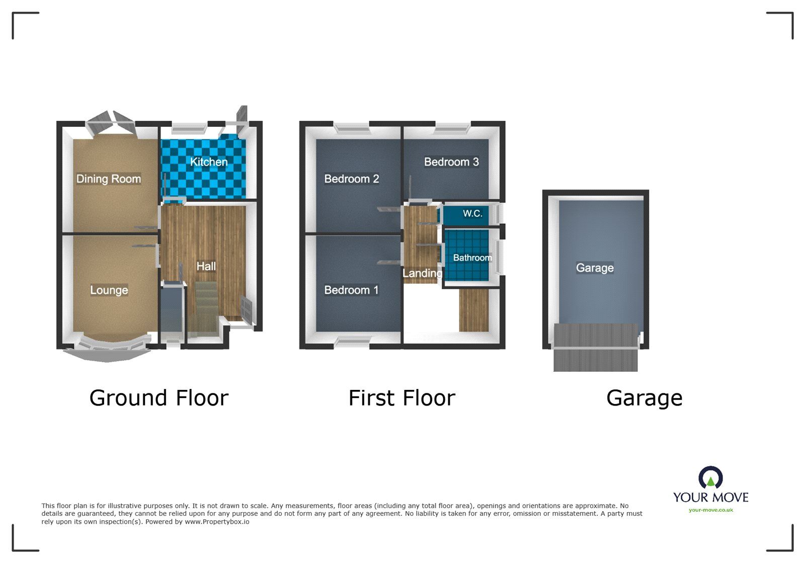 Floorplan of 3 bedroom Detached House to rent, New Birmingham Road, Dudley, West Midlands, DY2