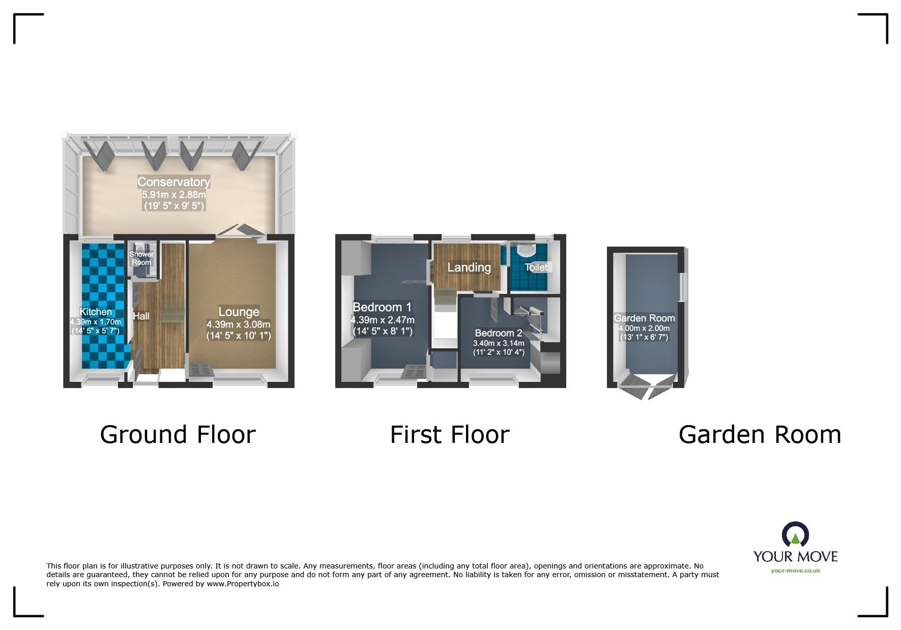 Floorplan of 2 bedroom Semi Detached House for sale, Old End Lane, Bilston, West Midlands, WV14