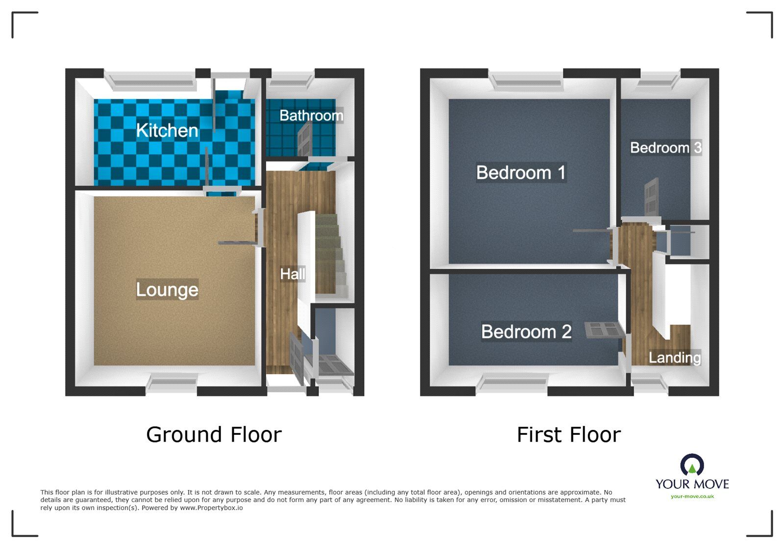 Floorplan of 3 bedroom Mid Terrace House to rent, Lilac Road, Dudley, West Midlands, DY1