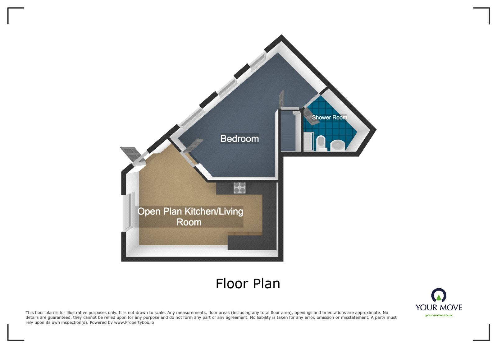 Floorplan of 1 bedroom  Flat to rent, Halesowen Road, Netherton, West Midlands, DY2