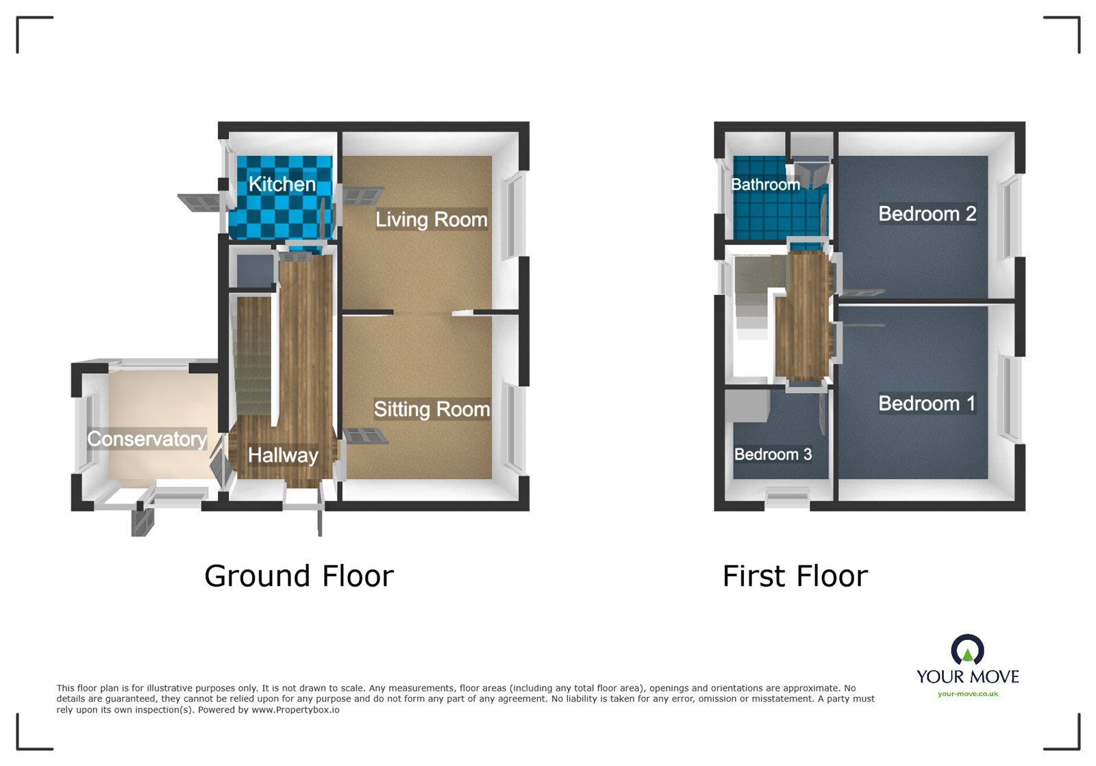 Floorplan of 3 bedroom Semi Detached House to rent, Russells Hall Road, Dudley, West Midlands, DY1