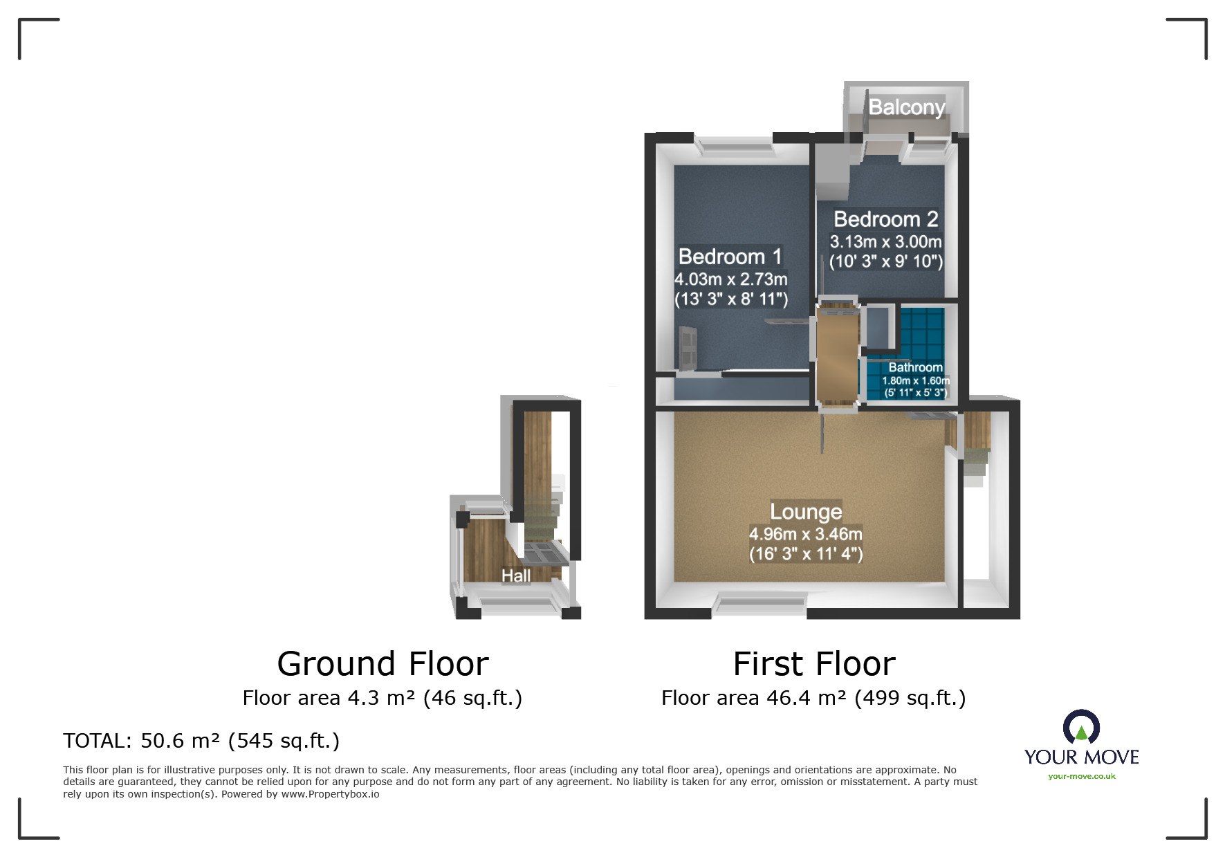 Floorplan of 1 bedroom  Flat for sale, Boscobel Avenue, West Midlands, DY4