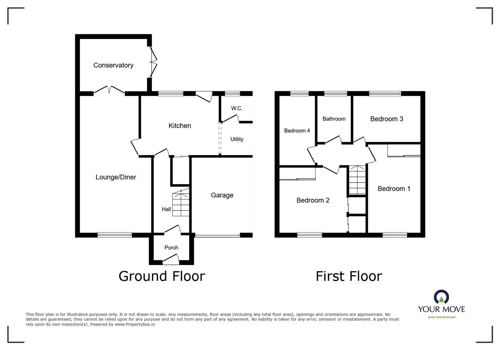 Floorplan of 4 bedroom Detached House to rent, Waterloo Street, Tipton, West Midlands, DY4