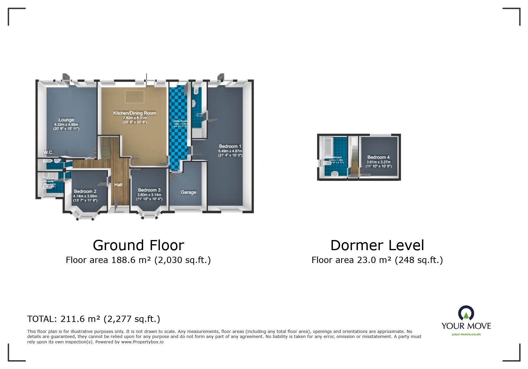 Floorplan of 4 bedroom Detached Bungalow for sale, The Straits, Lower Gornal, Dudley, DY3