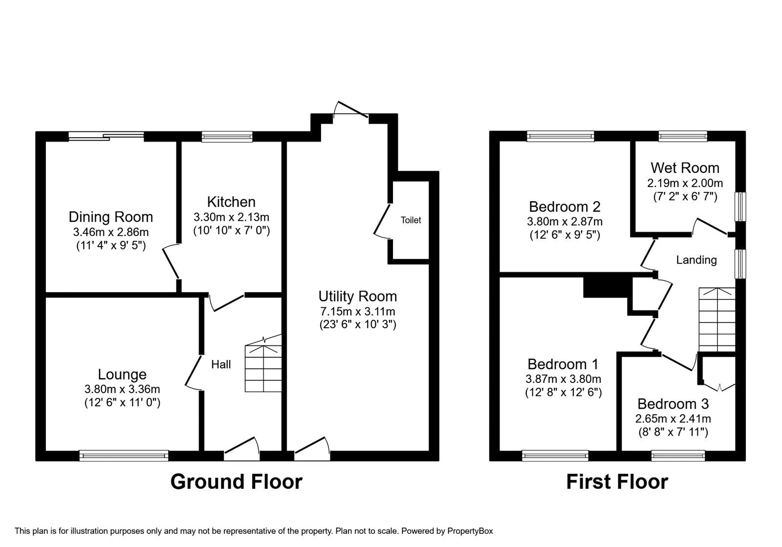 Floorplan of 3 bedroom Semi Detached House to rent, Heath Green, Dudley, West Midlands, DY1