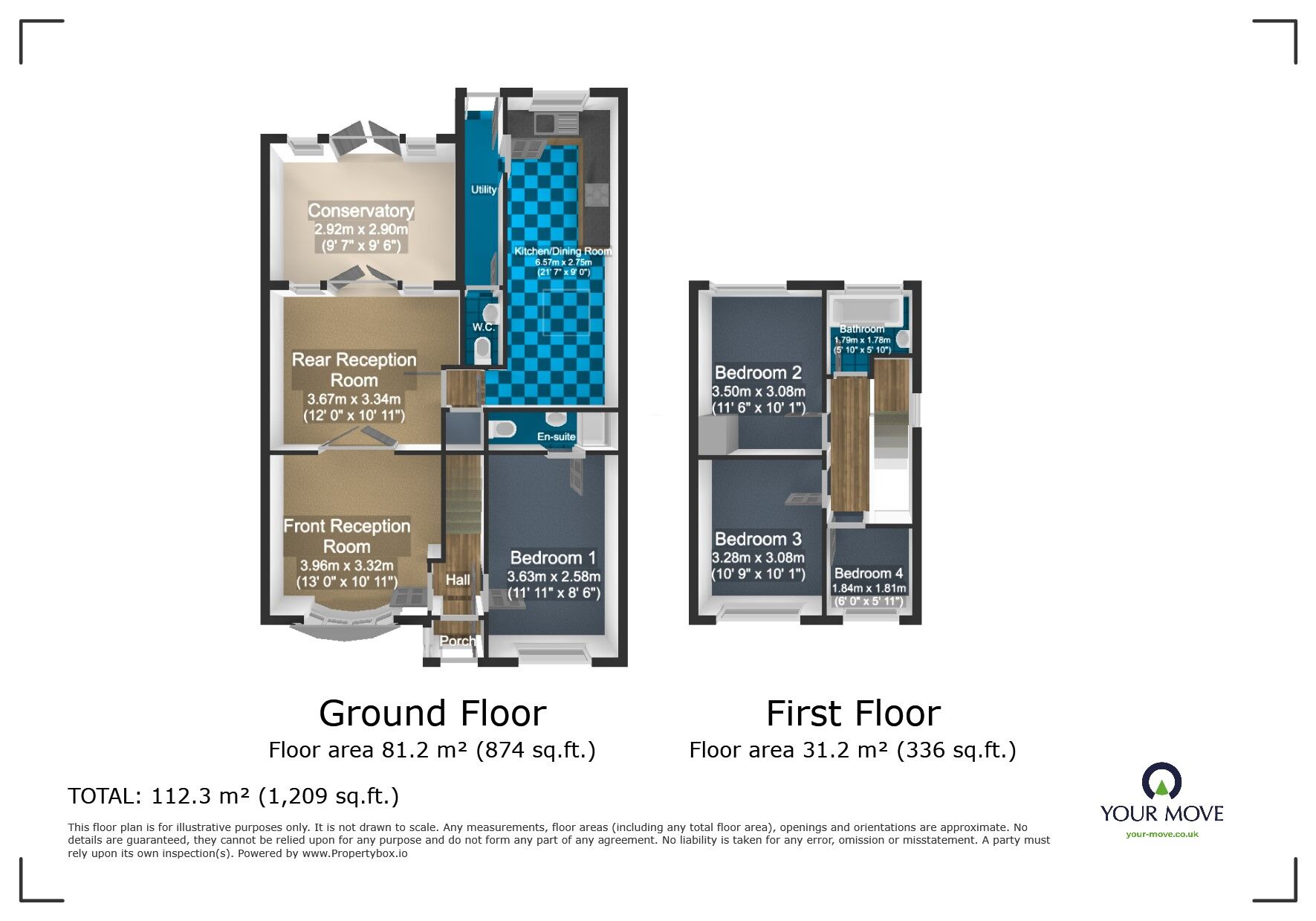 Floorplan of 4 bedroom Semi Detached House for sale, Ivyhouse Lane, Bilston, West Midlands, WV14